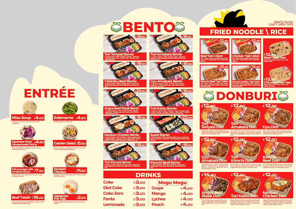 Menu, Hon Food
