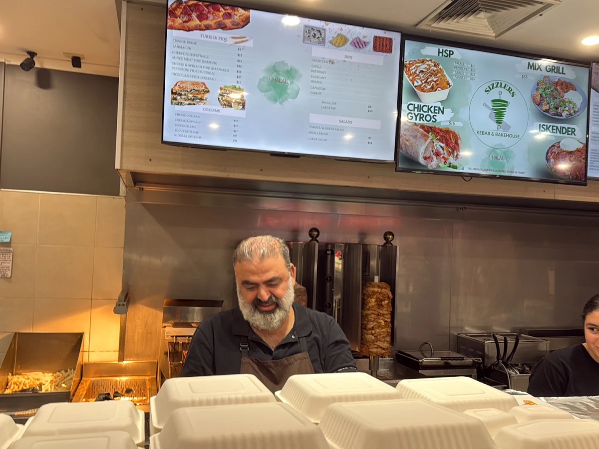 Menu, Sizzler's Kebab & Bakehouse