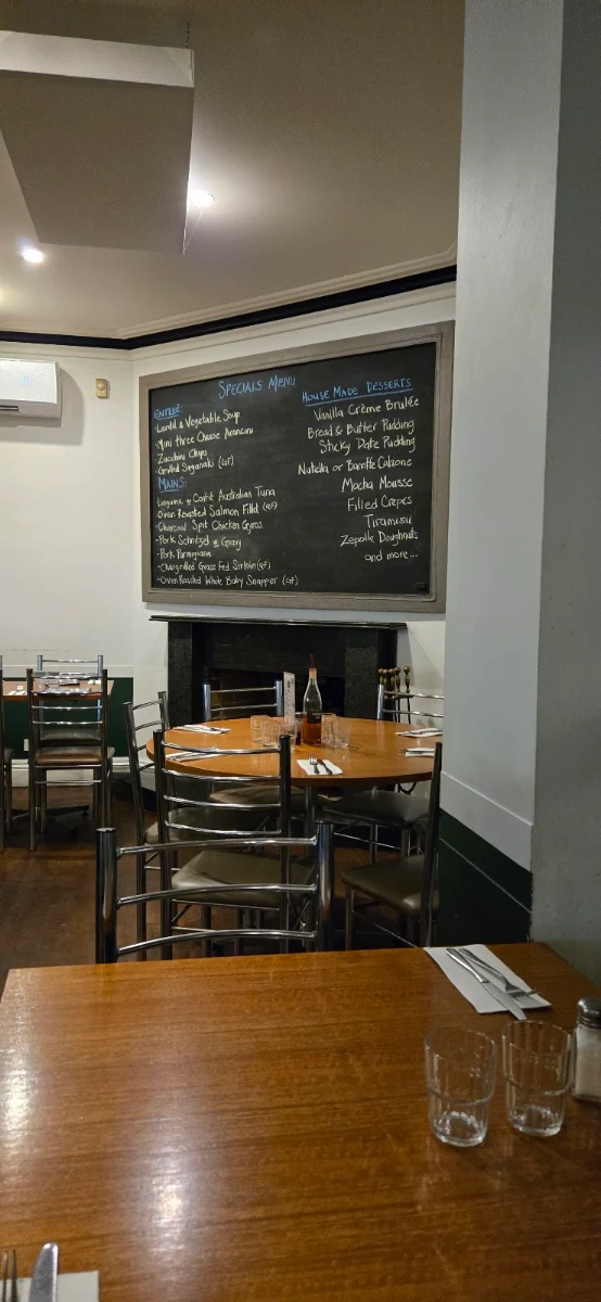 Menu, Carlucci's Restaurant