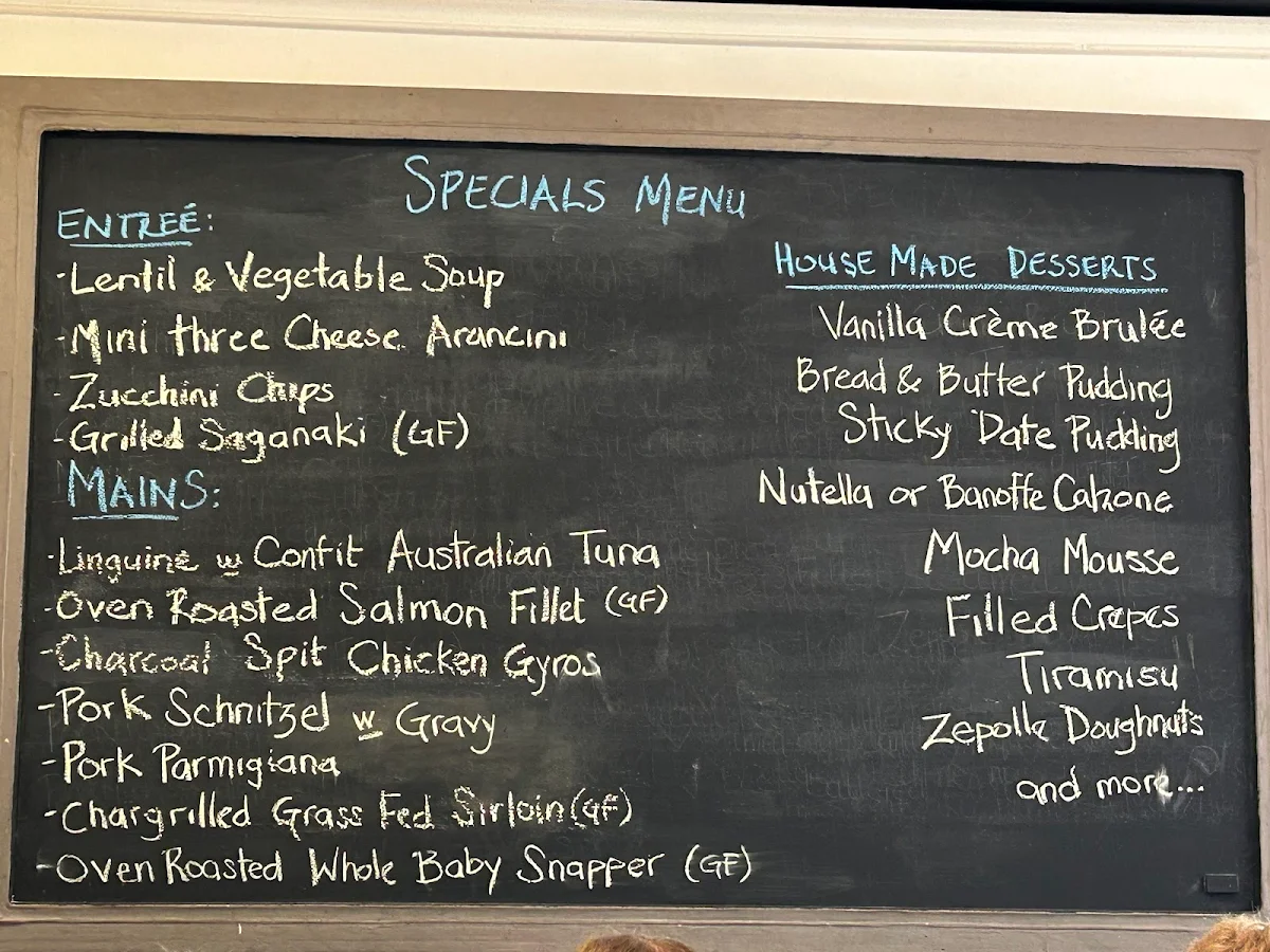 Menu, Carlucci's Restaurant