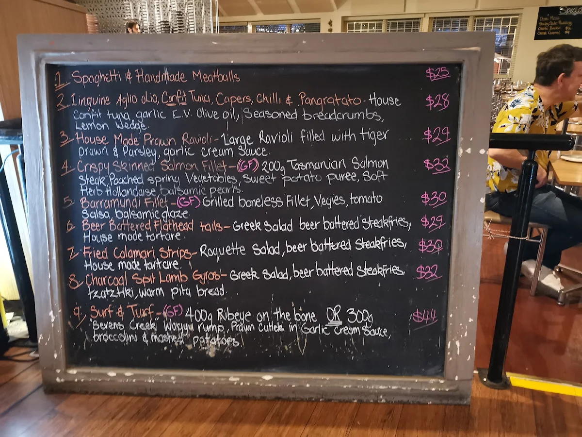 Menu, Carlucci's Restaurant