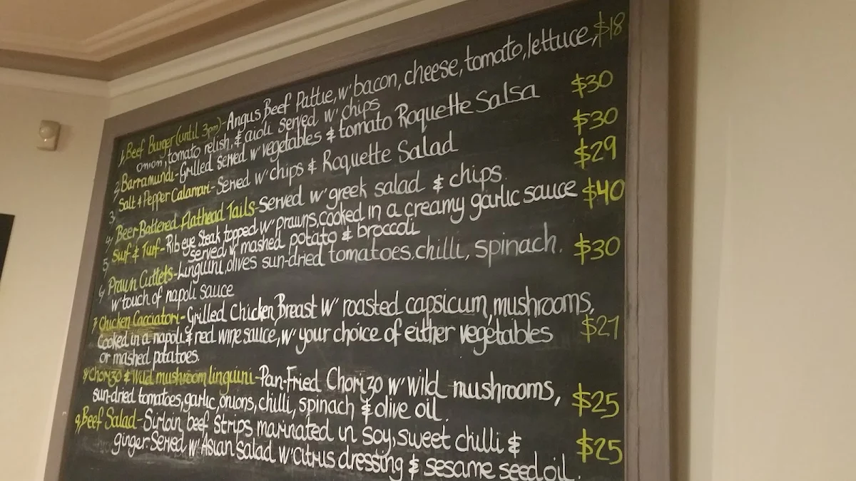 Menu, Carlucci's Restaurant
