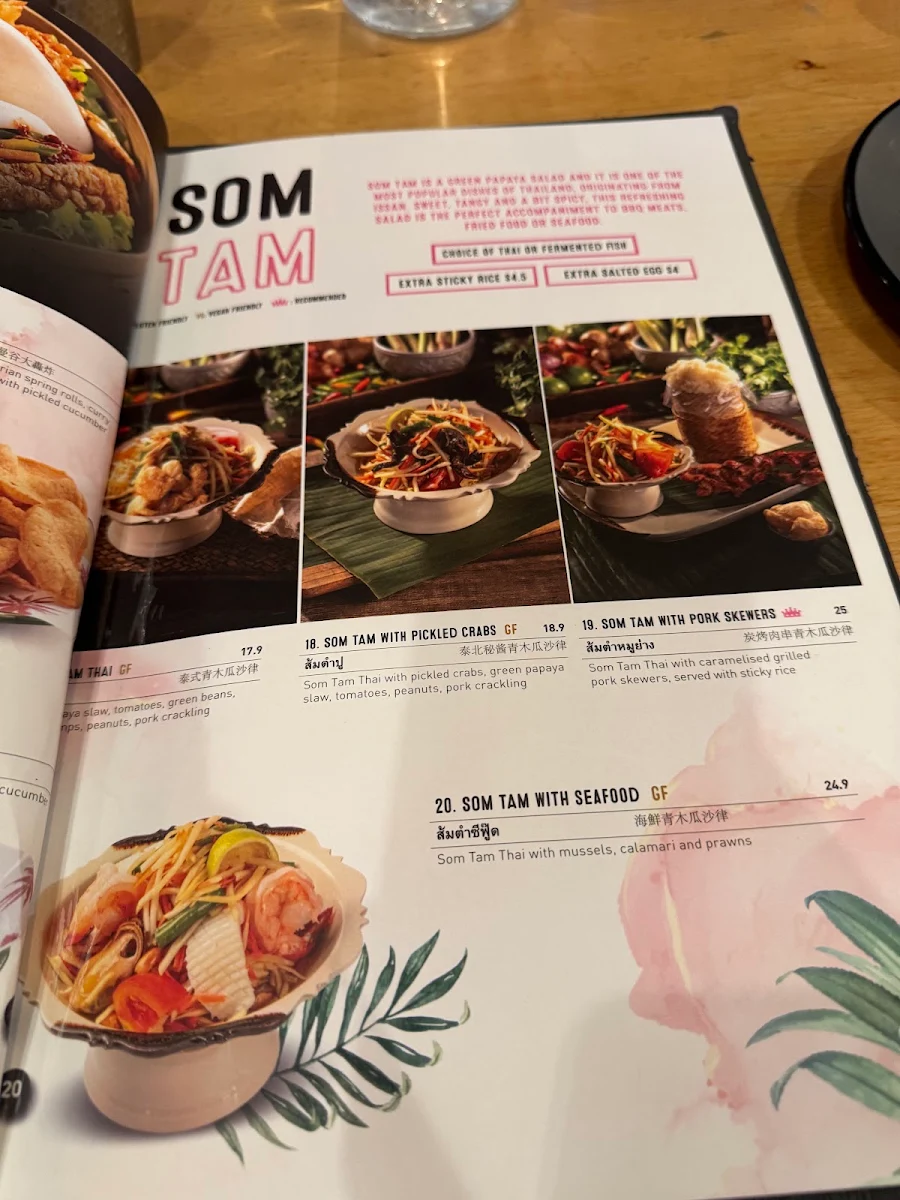 Menu, Miss Ping's