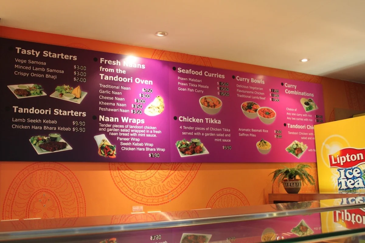 Menu, Tandoori Express Newtown