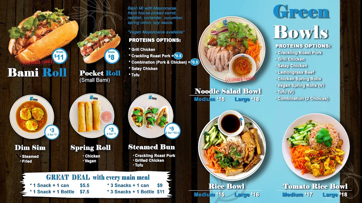 Menu, Bami Hilton