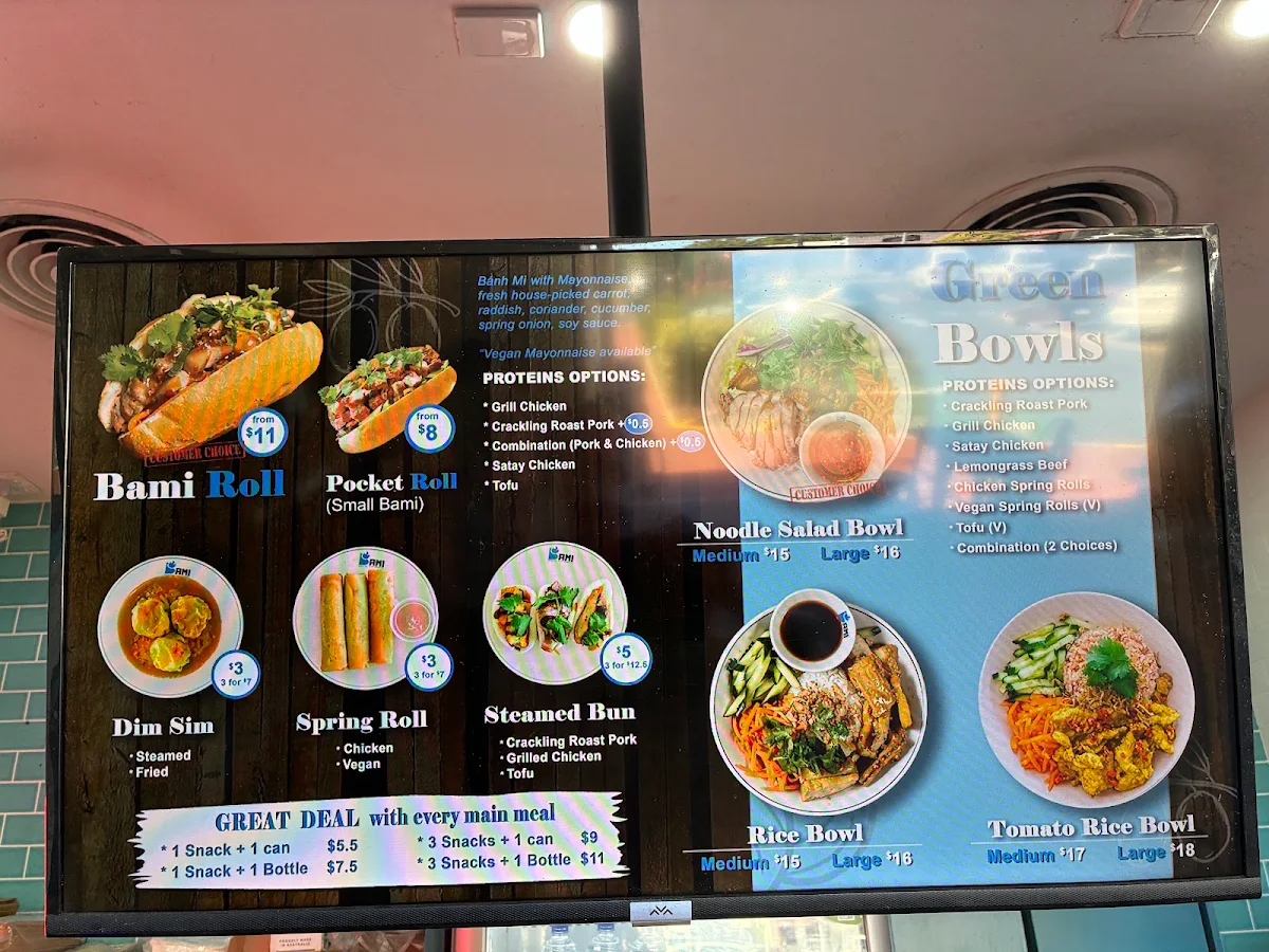 Menu, Bami Hilton
