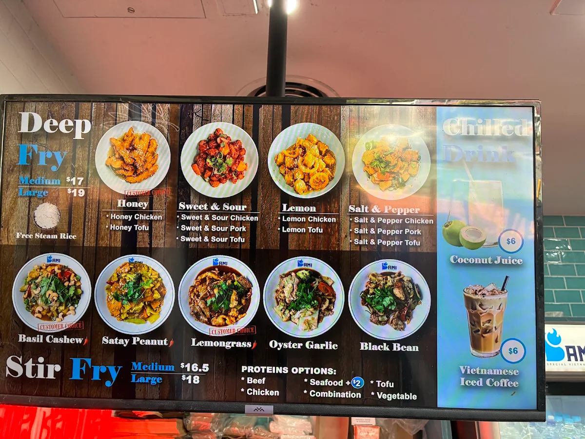 Menu, Bami Hilton