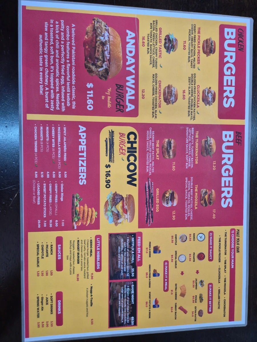 Menu, Urban Bites Co