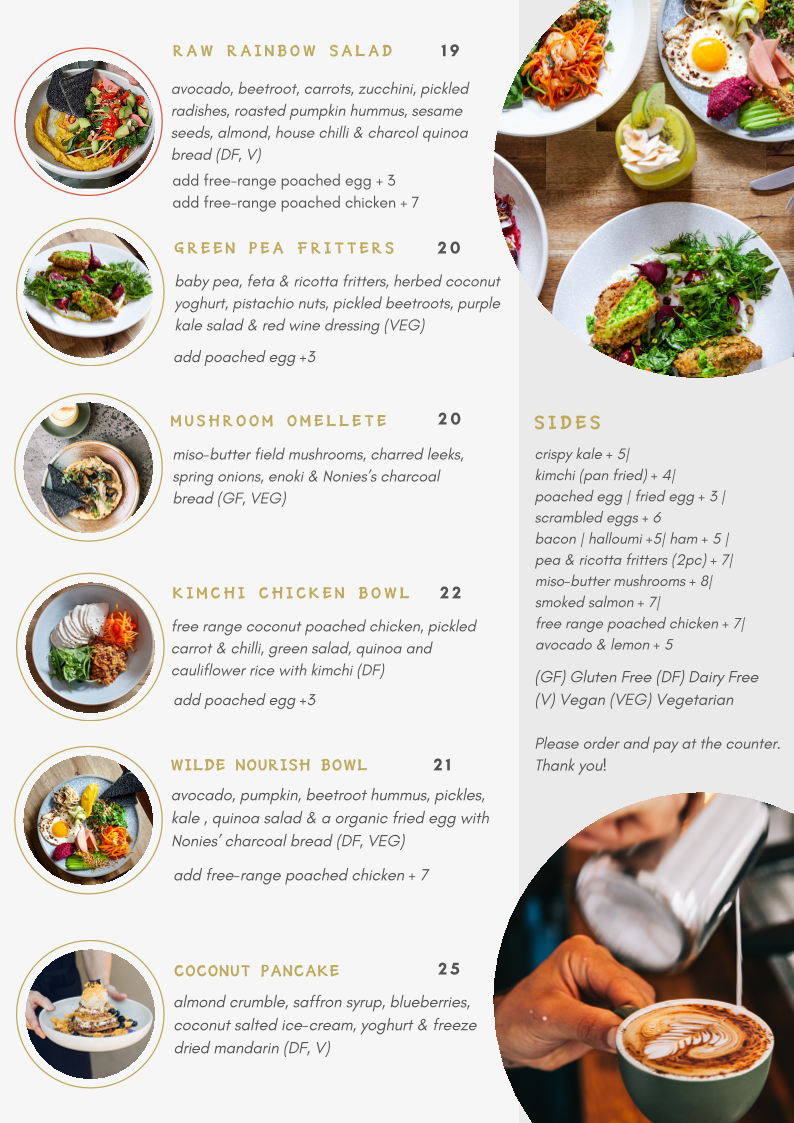 Menu, Wilde and Co