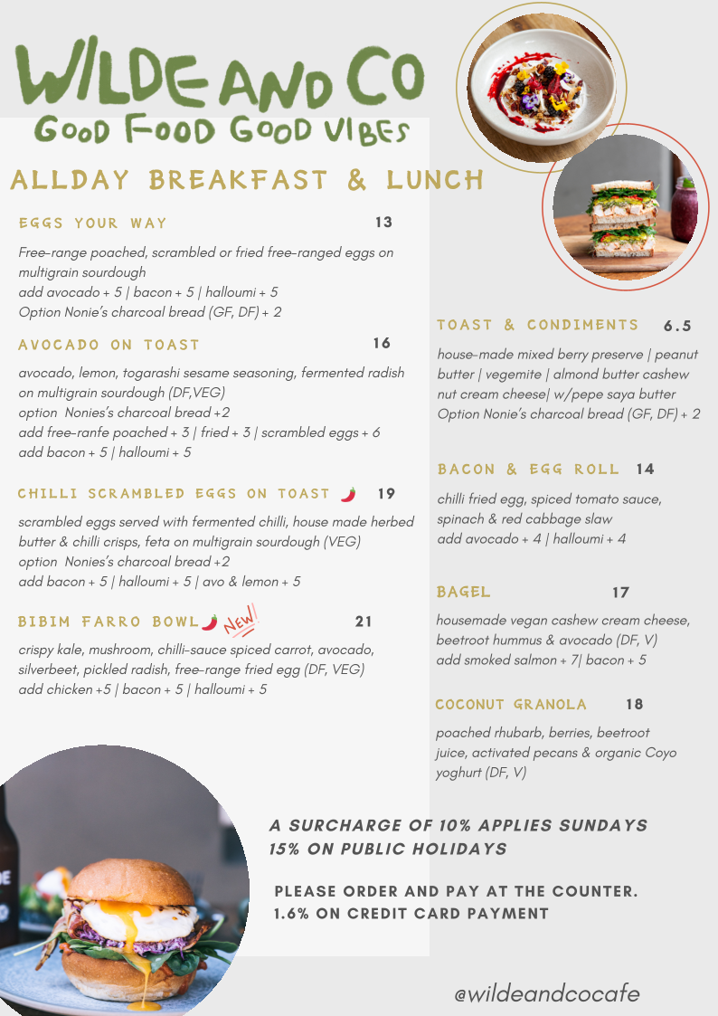 Menu, Wilde and Co