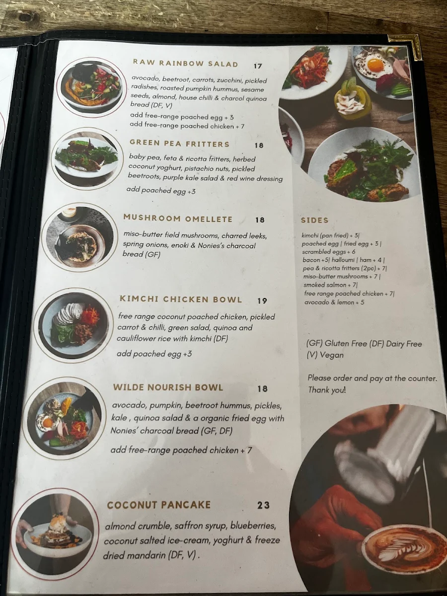 Menu, Wilde and Co