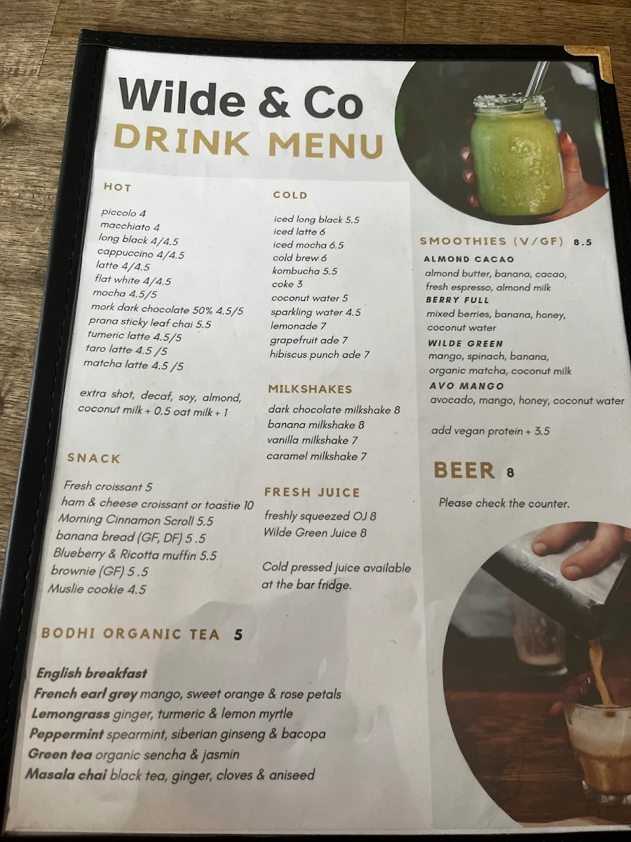 Menu, Wilde and Co