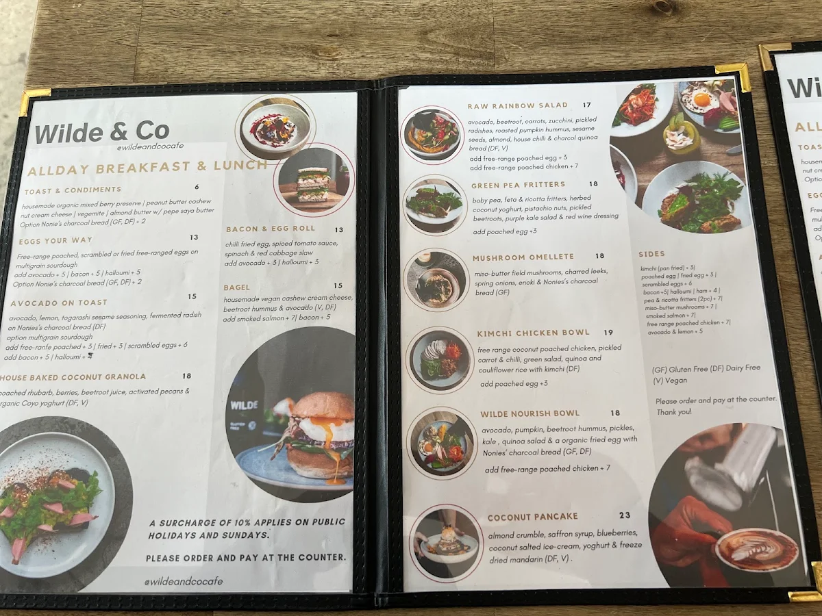 Menu, Wilde and Co