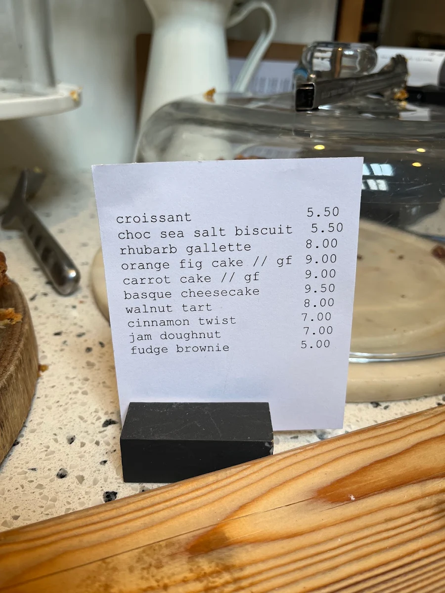 Menu, Hearth by Moonacres