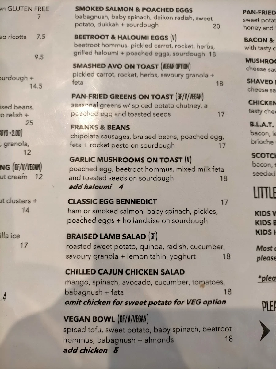 Menu, The Proprietor