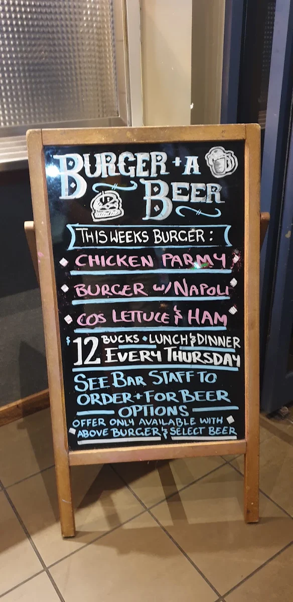 Menu, The Hamilton Station Hotel