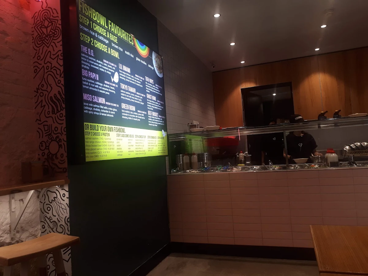 Menu, FISHBOWL - Oxford Street