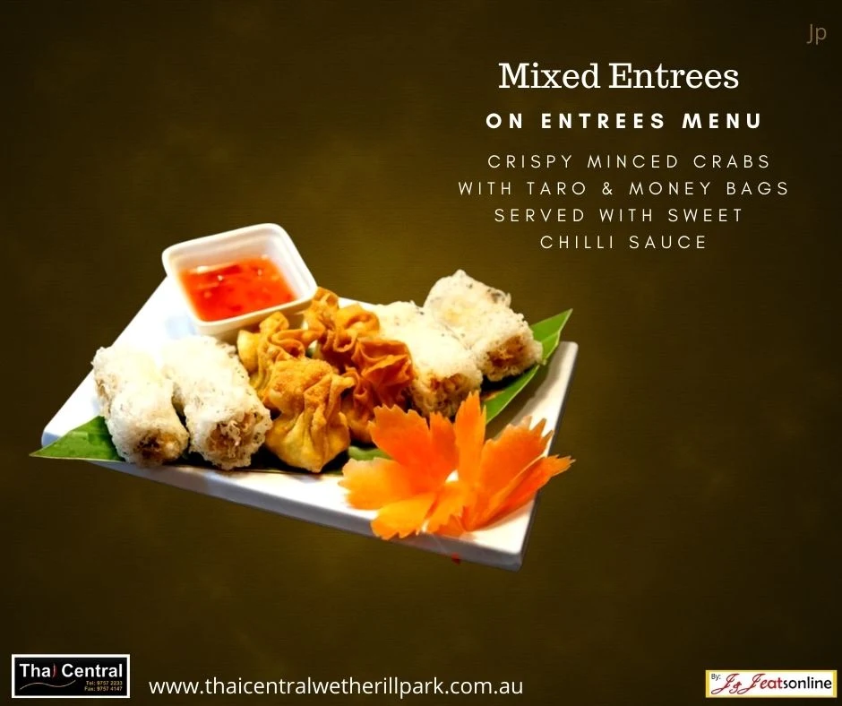 Menu, Thai Central Wetherill Park