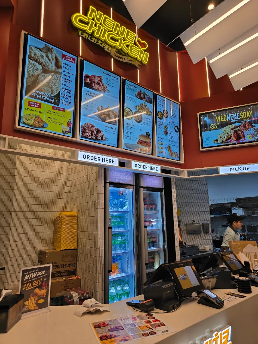 Menu, Nene Chicken Carlton