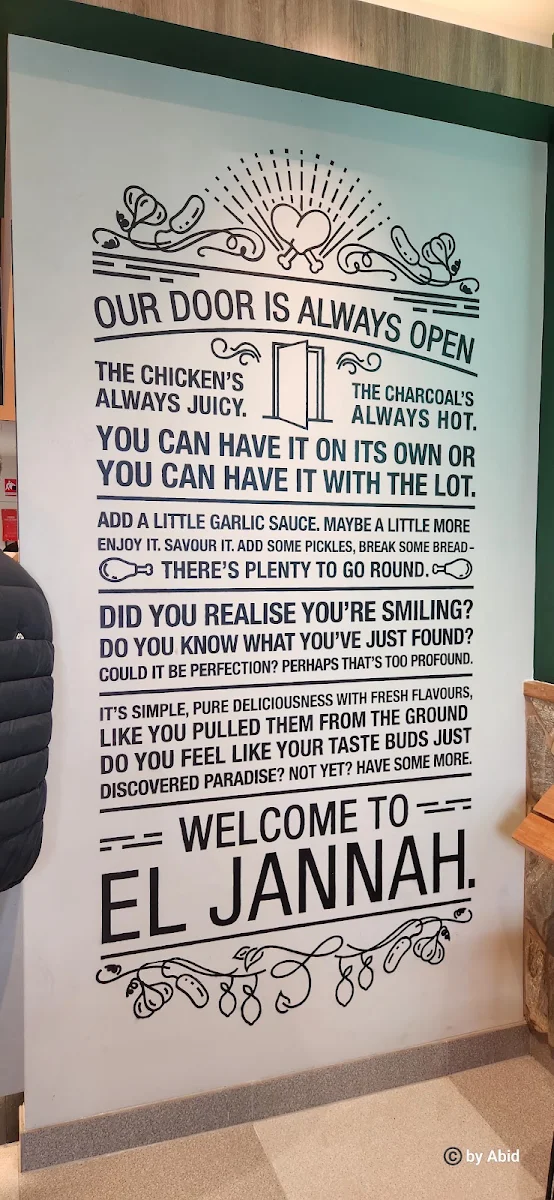 Menu, El Jannah Chicken Plumpton
