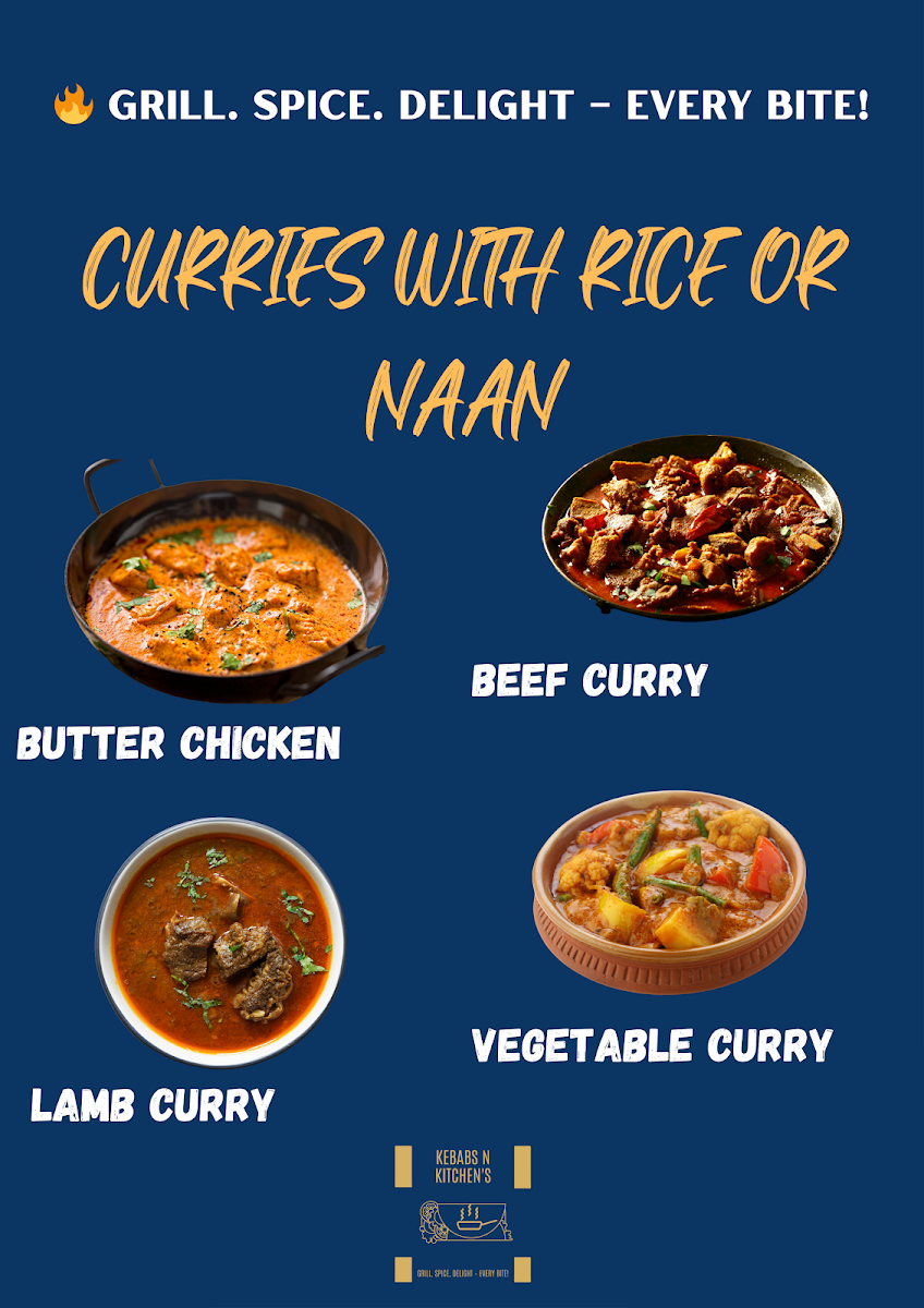 Menu, Kebabs N Kitchens