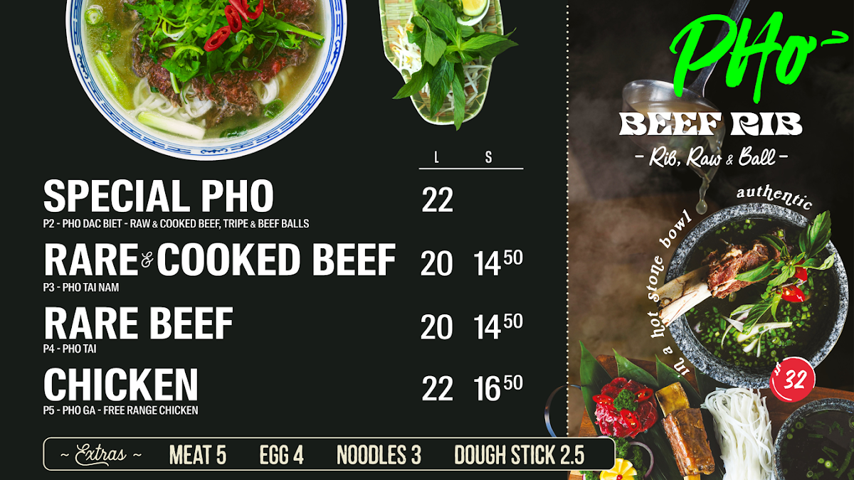 Menu, Heritage Viet