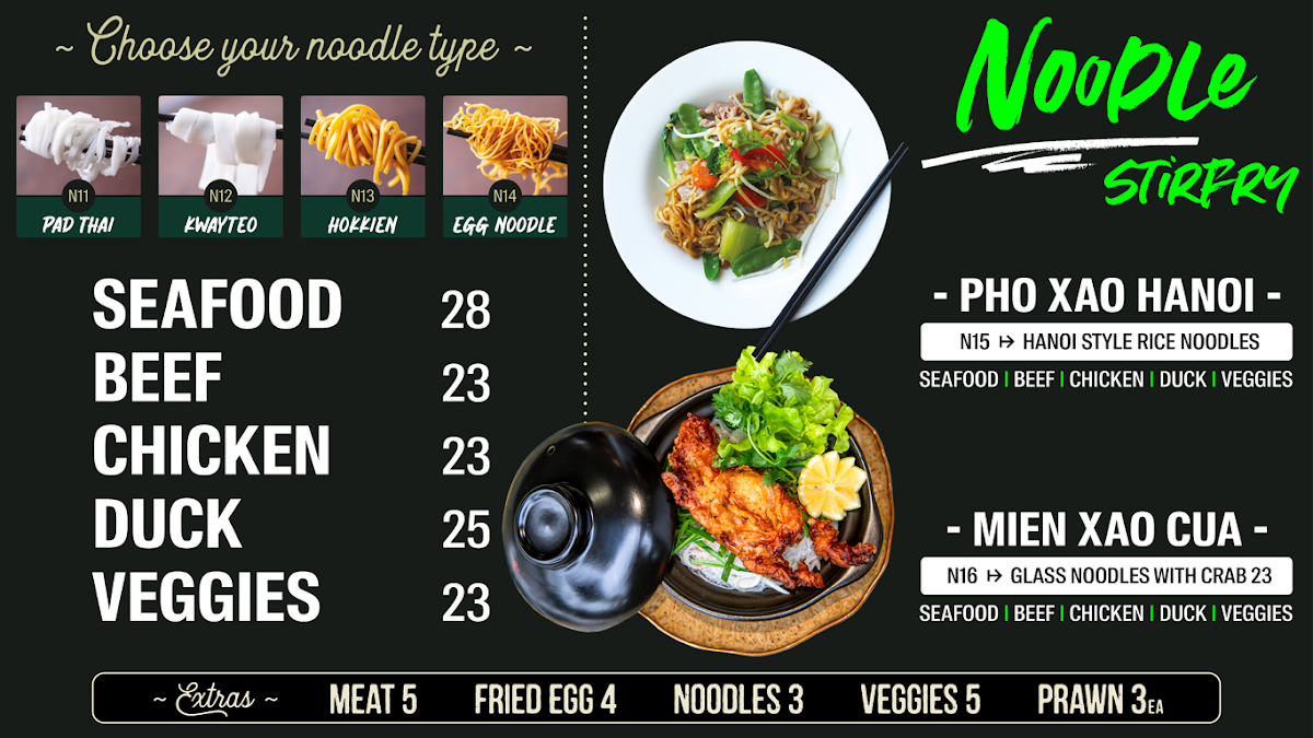 Menu, Heritage Viet