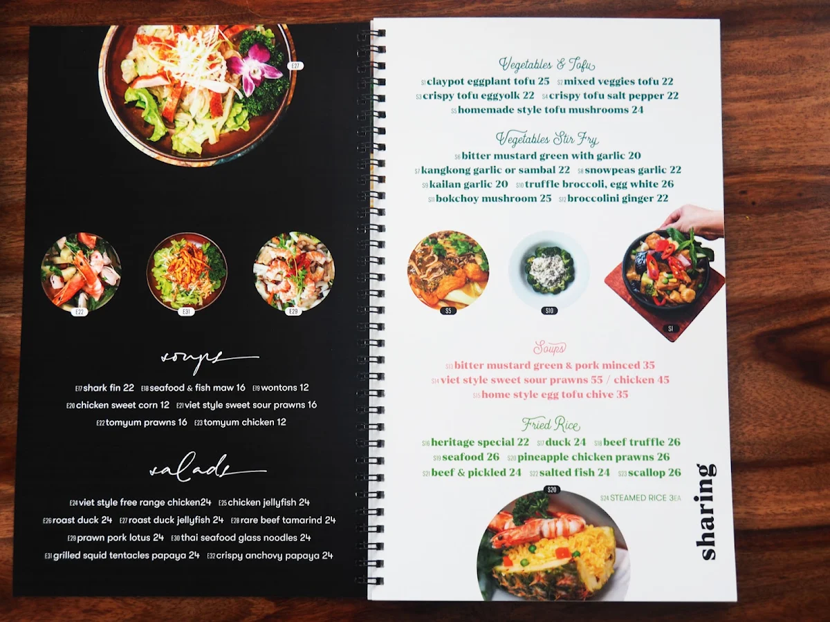 Menu, Heritage Viet