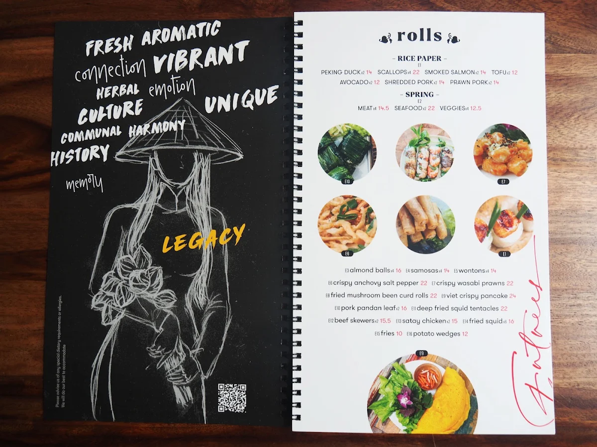 Menu, Heritage Viet