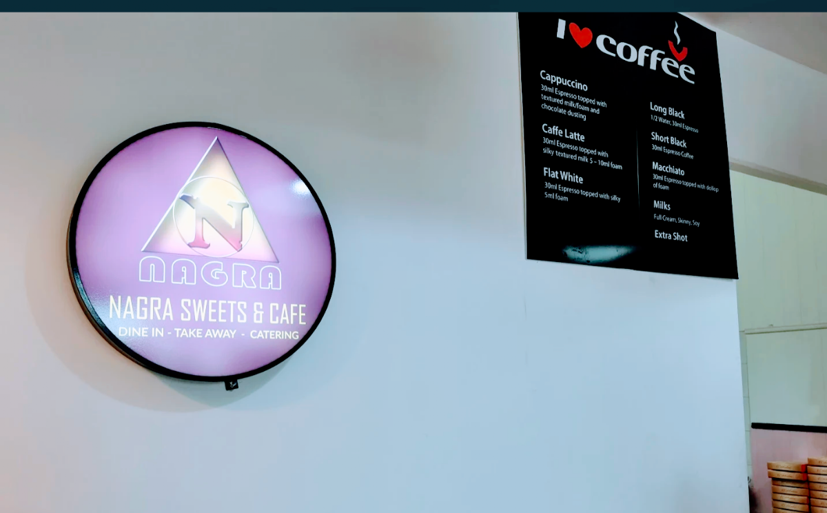 Menu, Nagra Sweets & Snacks