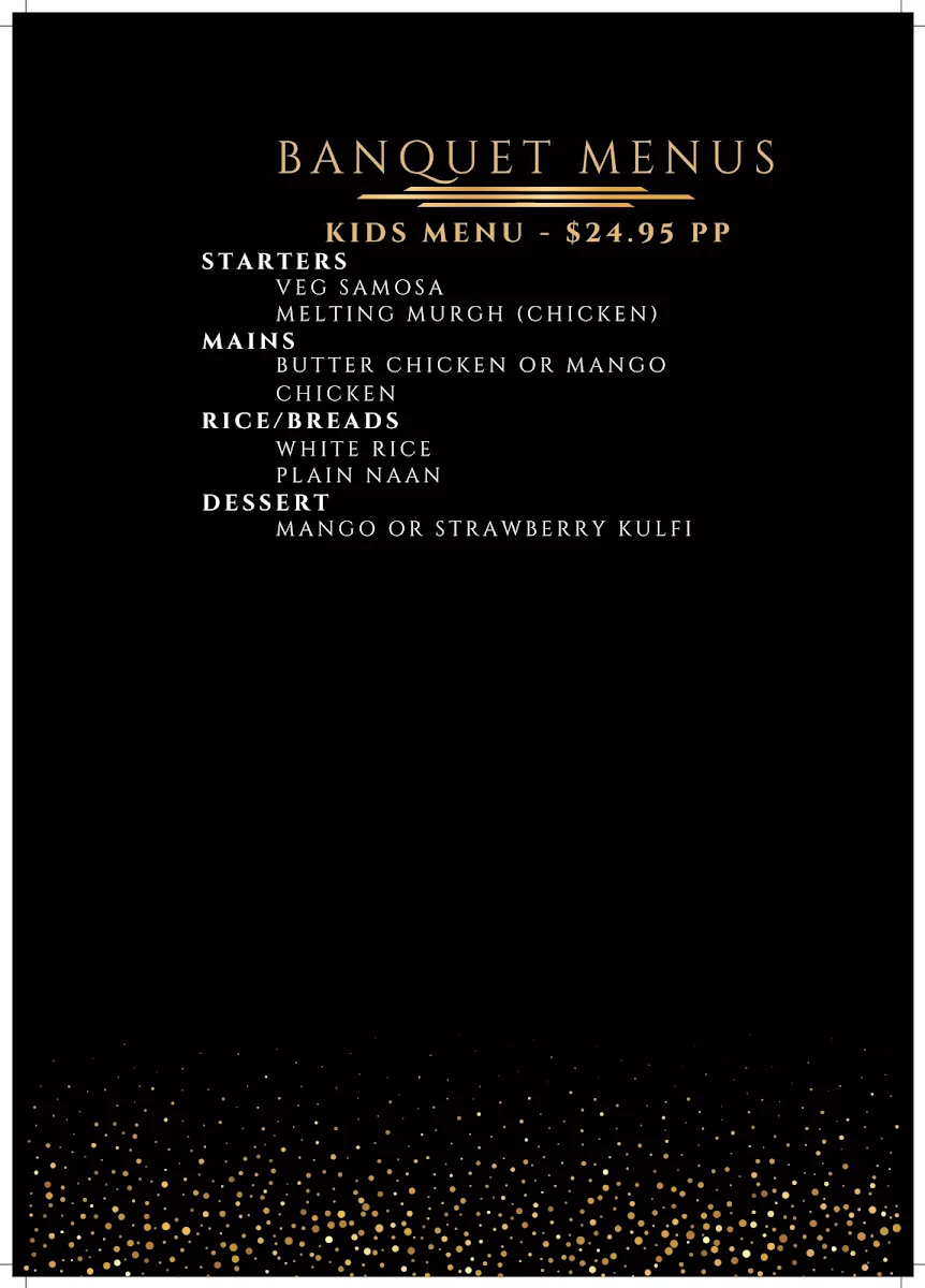 Menu, Indian Burrp – Authentic Indian Restaurant in Bayside Melbourne