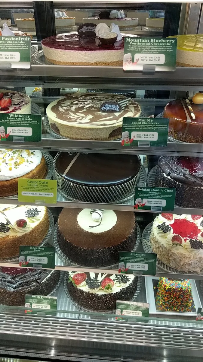 Menu, The Cheesecake Shop Moonee Ponds