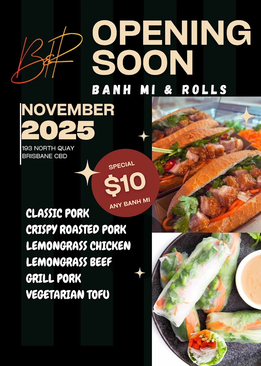 Menu, Banh Mi & Rolls North Quay