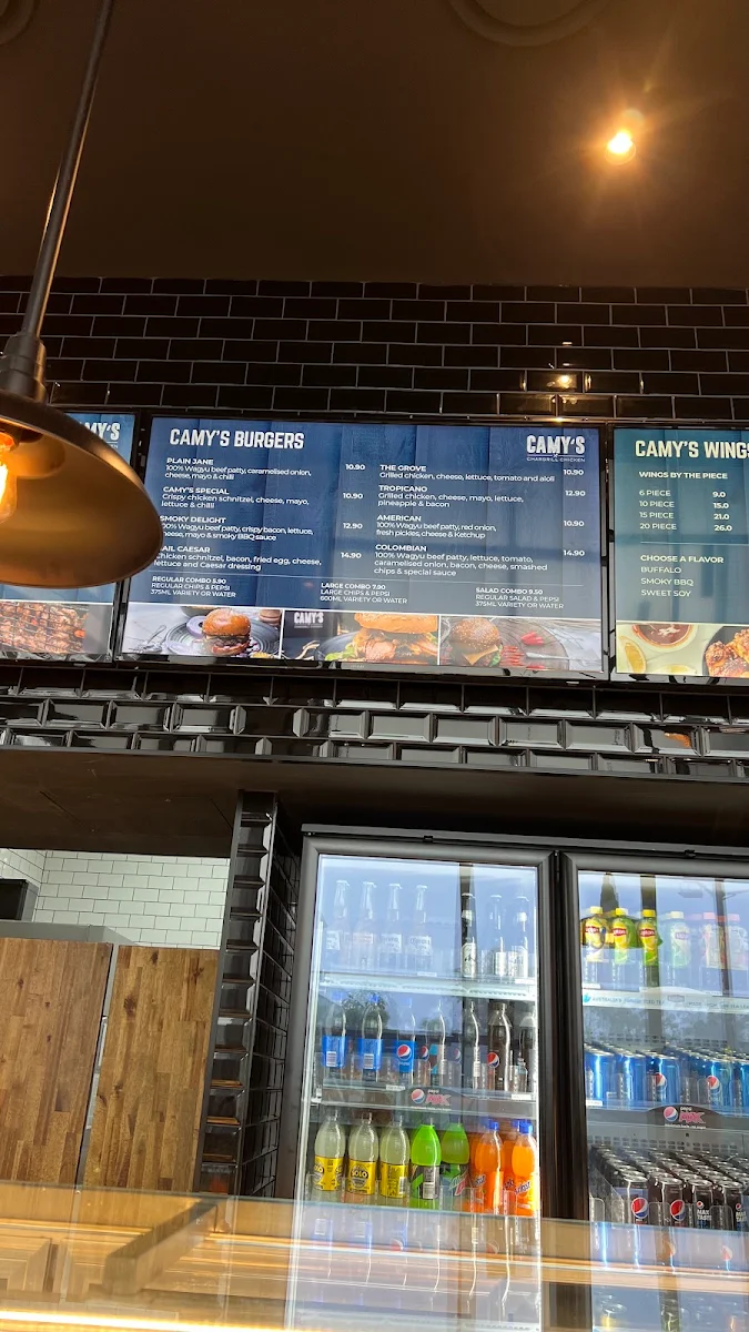 Menu, Camy's Chargrill Chicken Green Square
