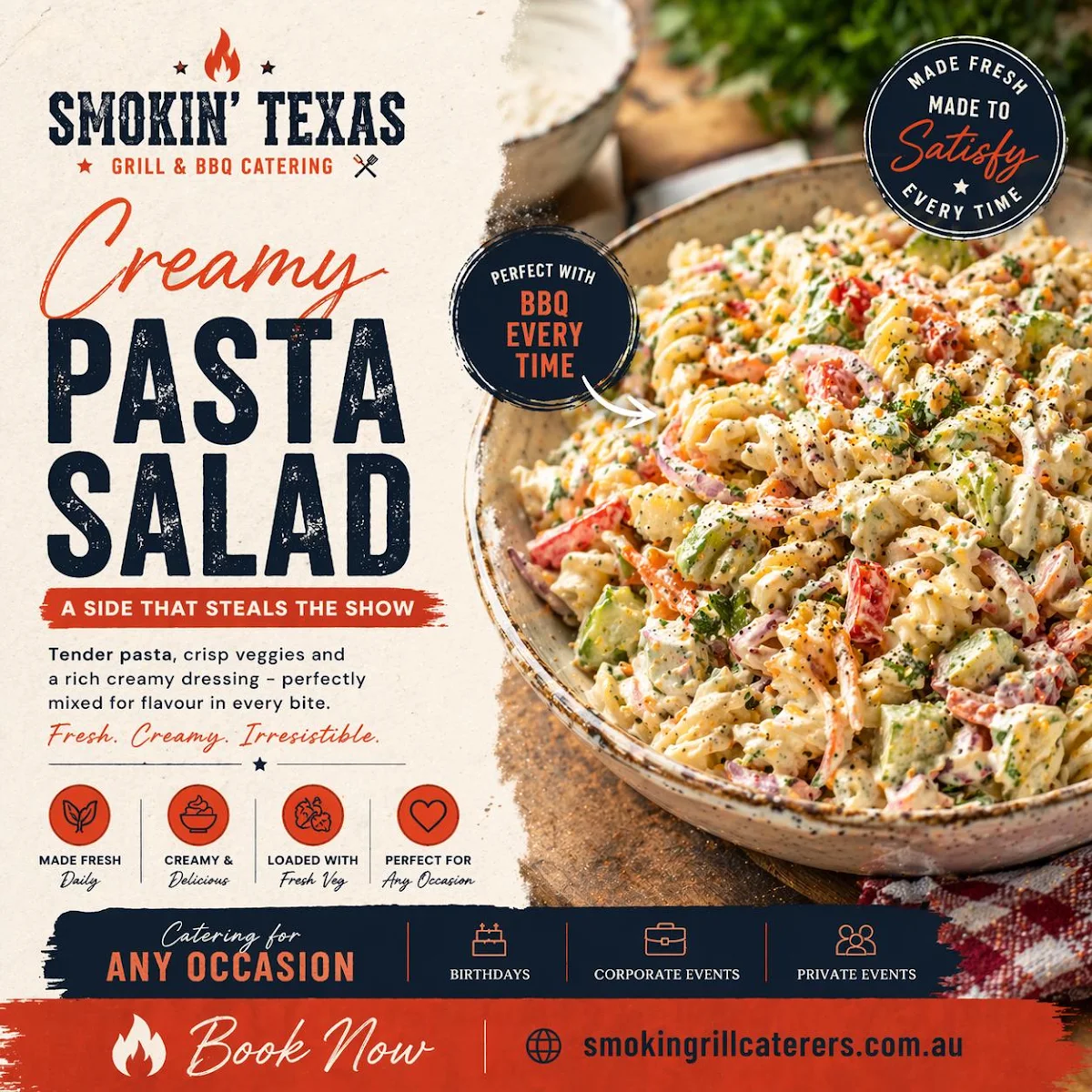Menu, Smokin' Texas Grill & BBQ Catering