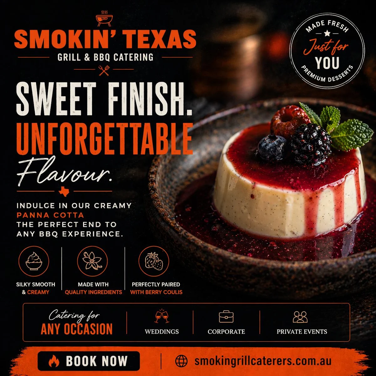 Menu, Smokin' Texas Grill & BBQ Catering
