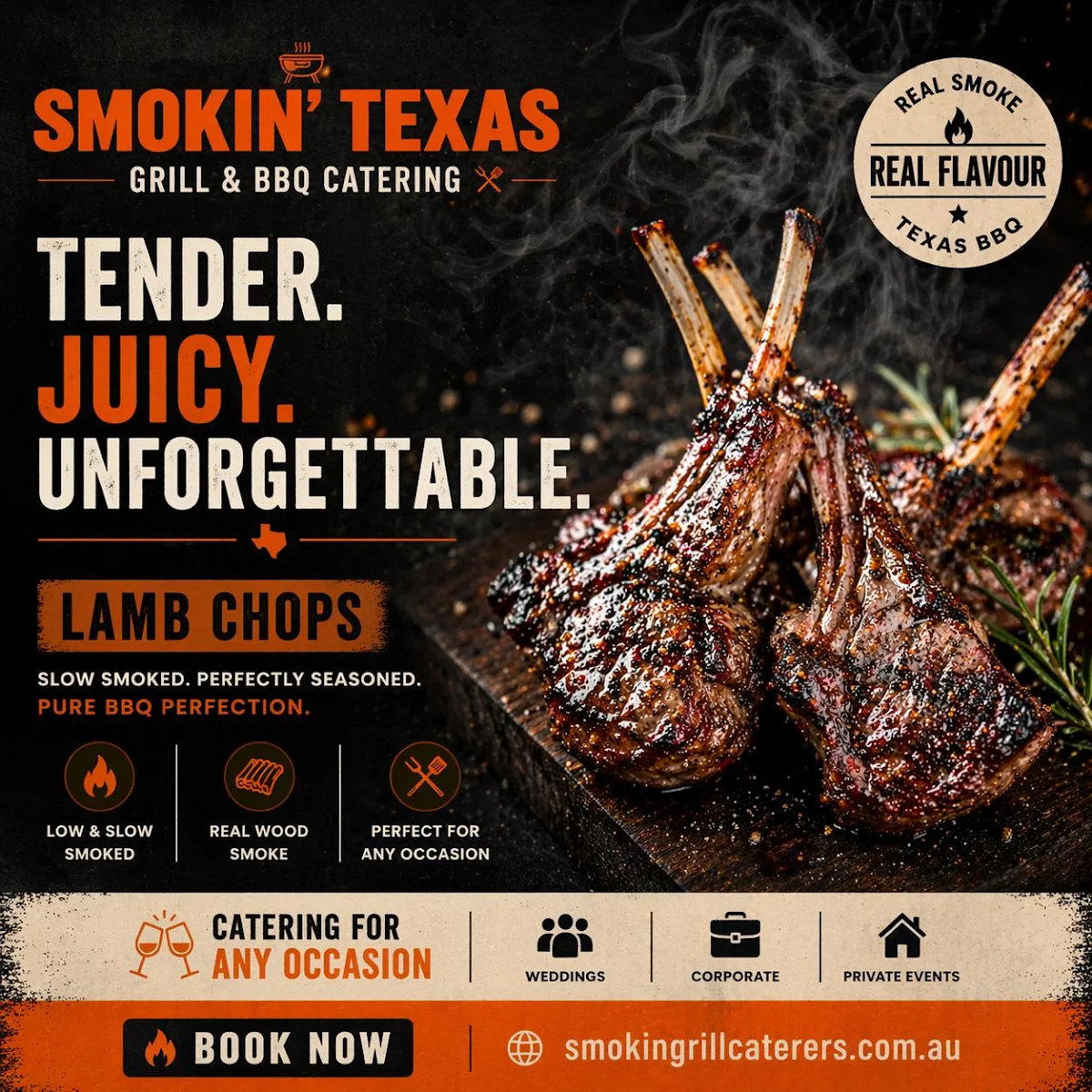 Menu, Smokin' Texas Grill & BBQ Catering