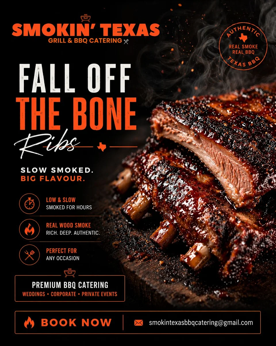 Menu, Smokin' Texas Grill & BBQ Catering