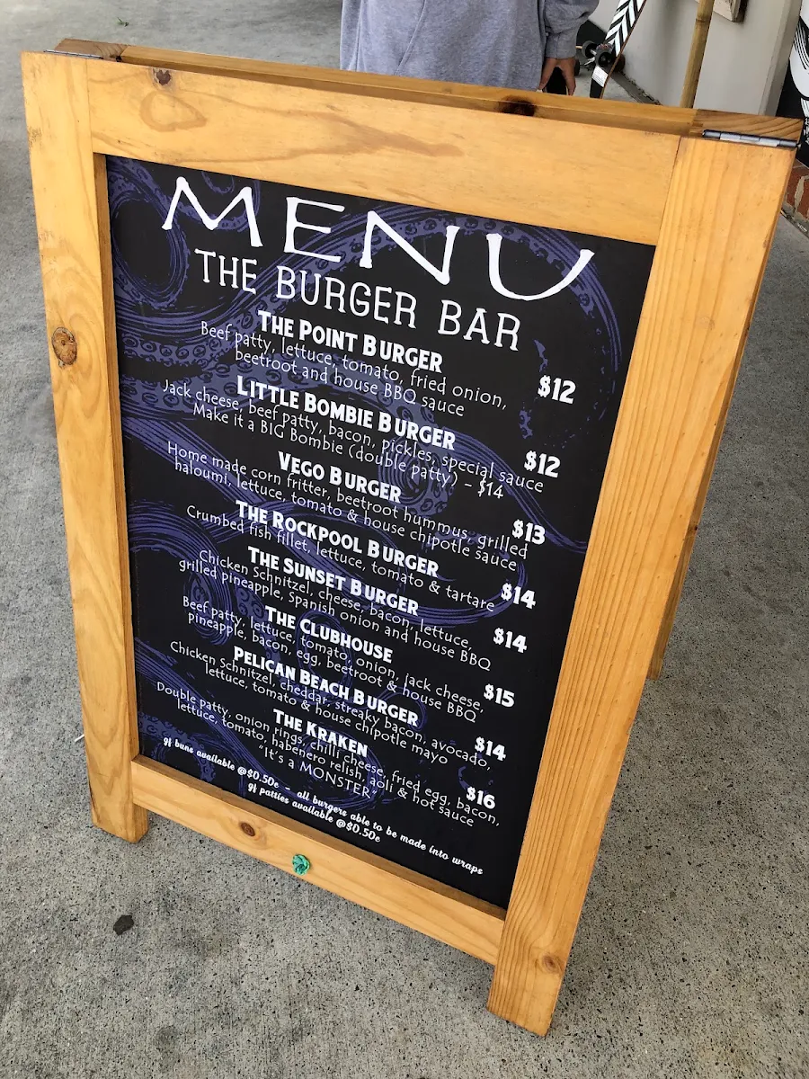 Menu, The Kraken Kiosk