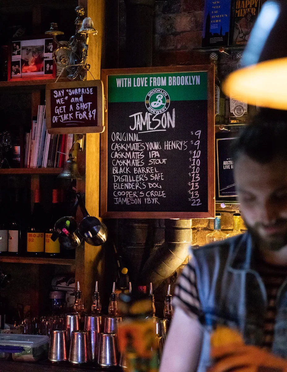 Menu, Brooklyn Standard