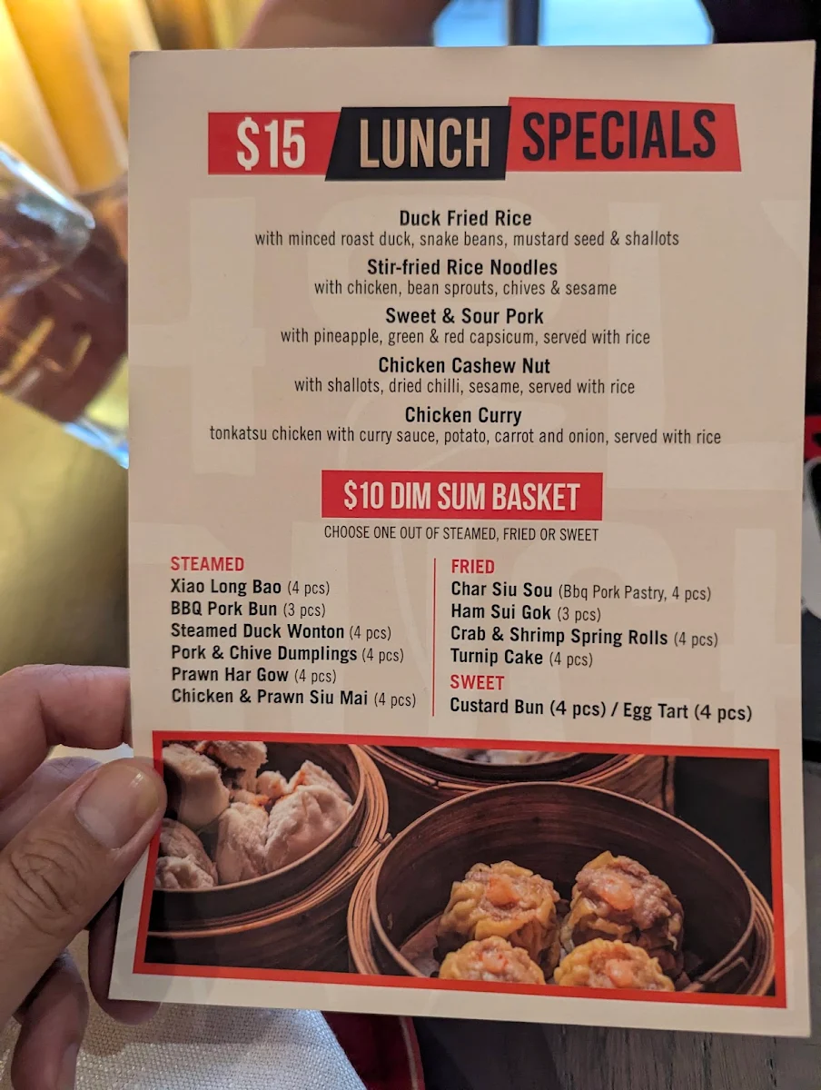 Menu, Holy Duck!