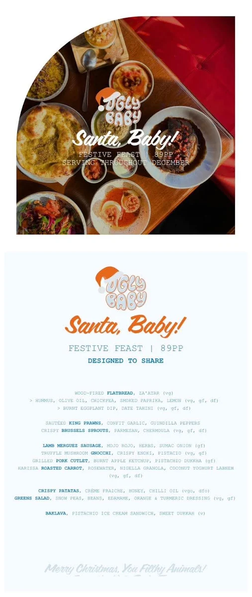 Menu, Ugly Baby