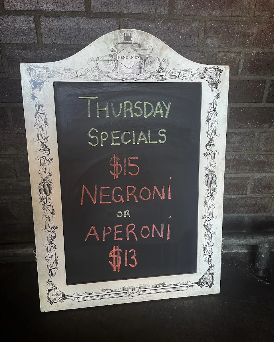 Menu, Frisk. Small Bar