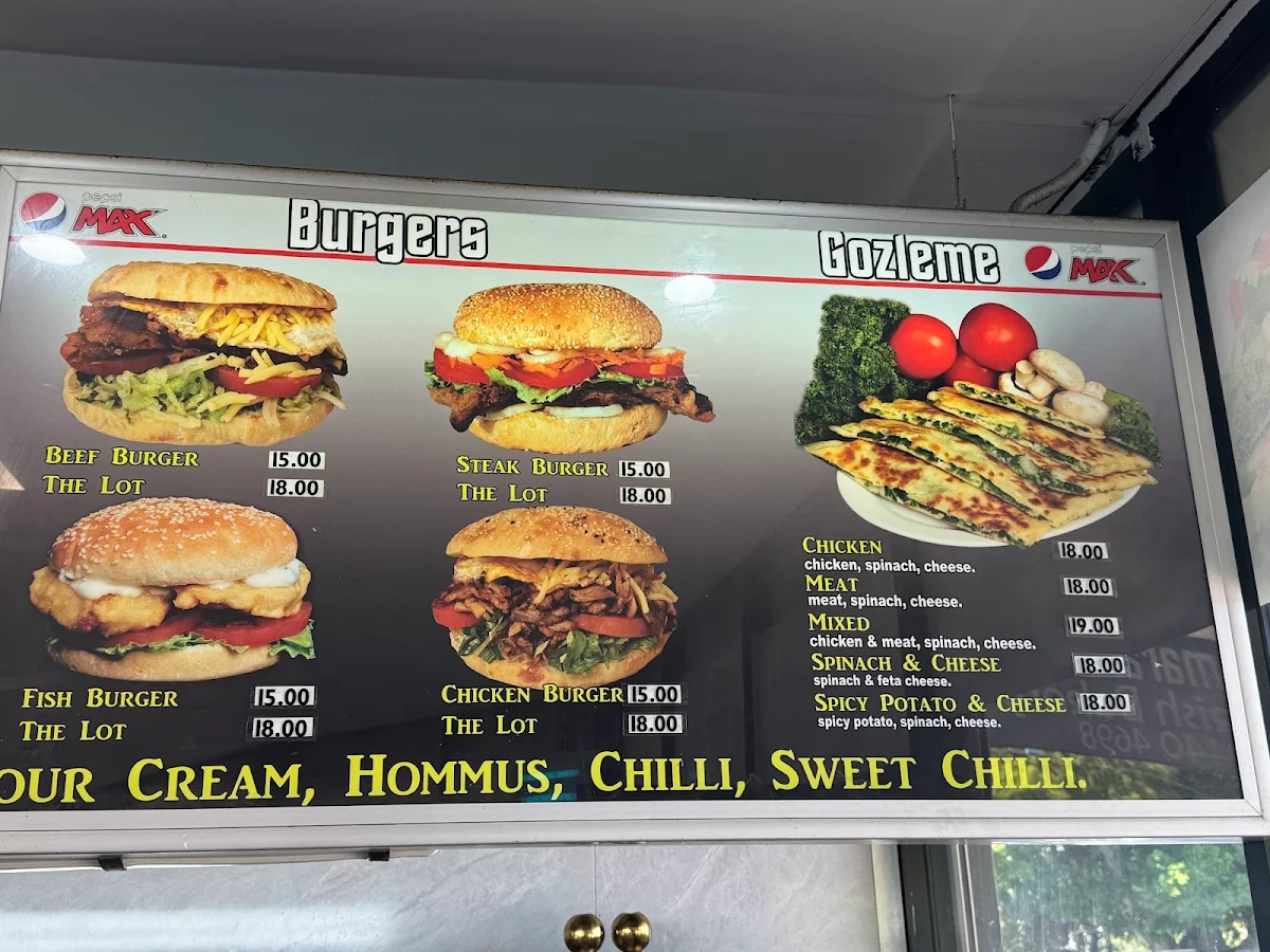 Menu, Nollamara Kebabs