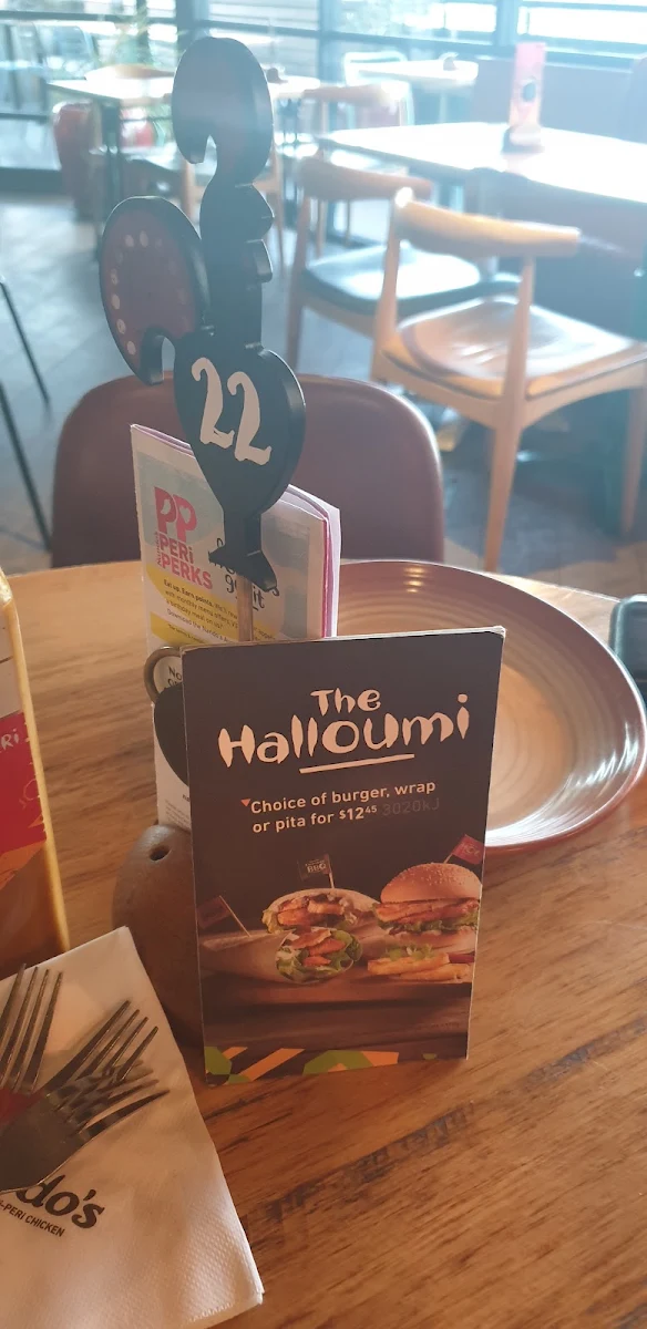 Menu, Nando's Willetton