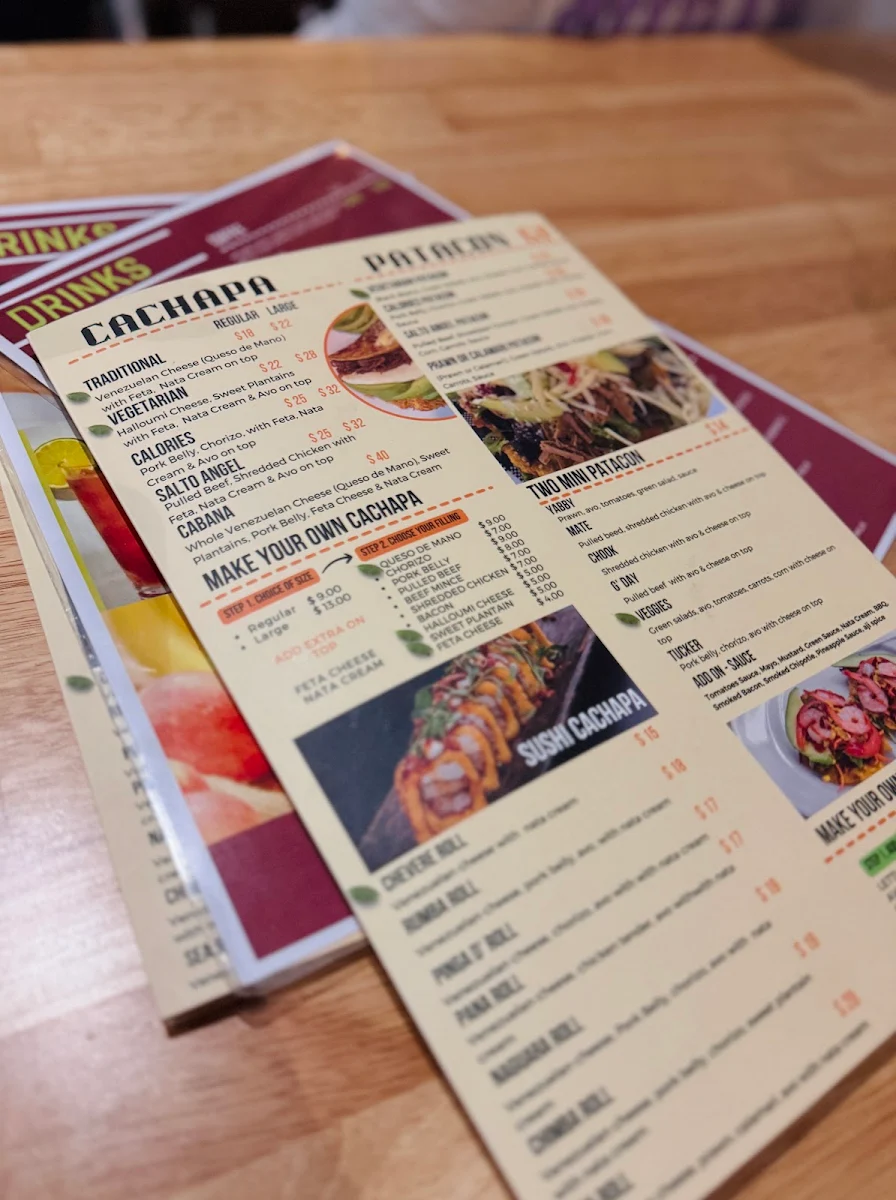 Menu, MY CABANA