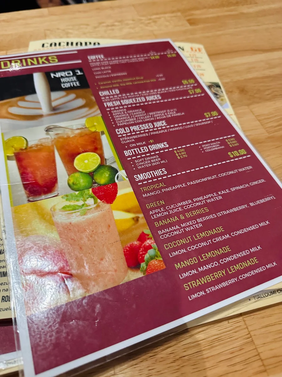 Menu, MY CABANA