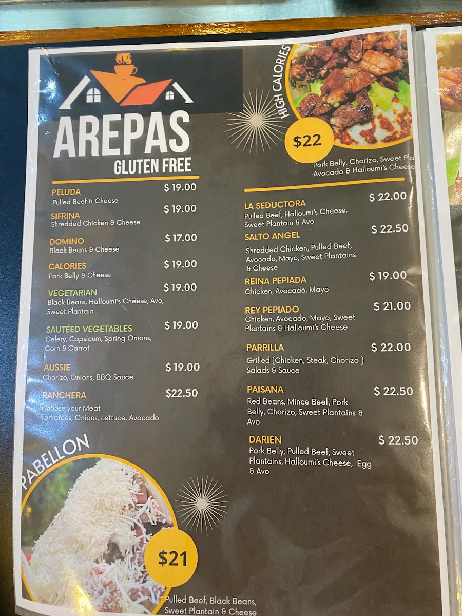 Menu, MY CABANA