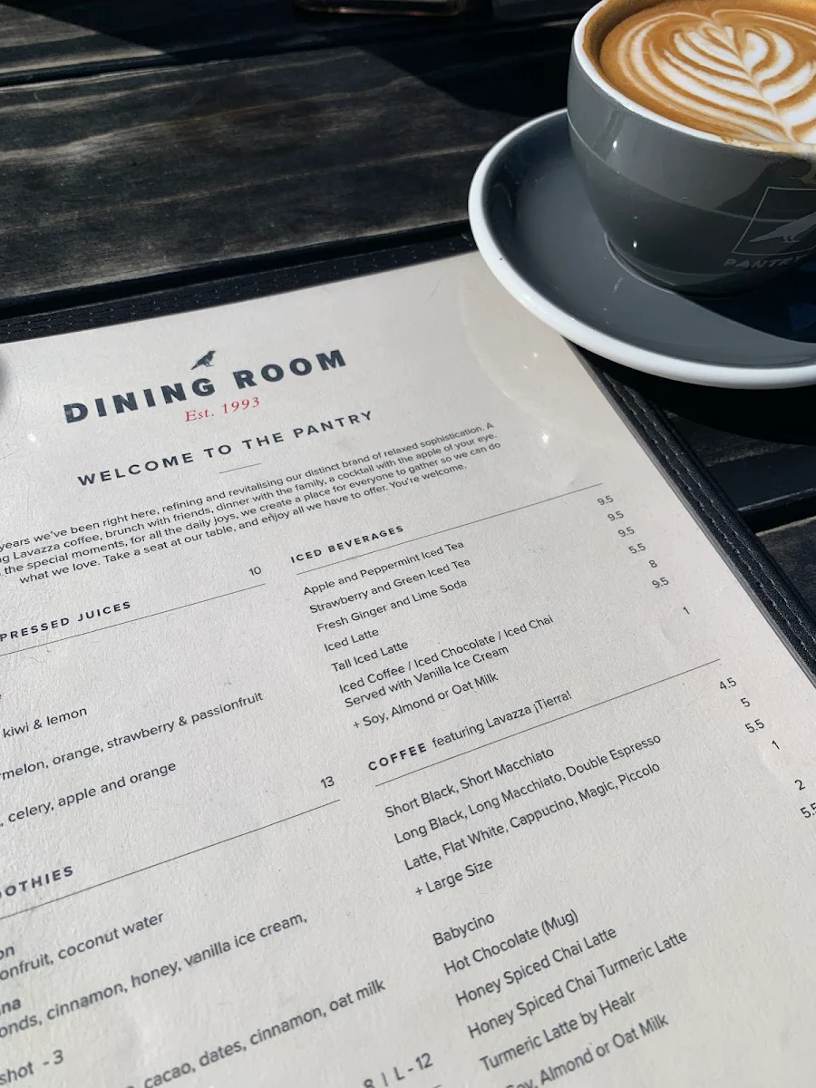 Menu, Pantry