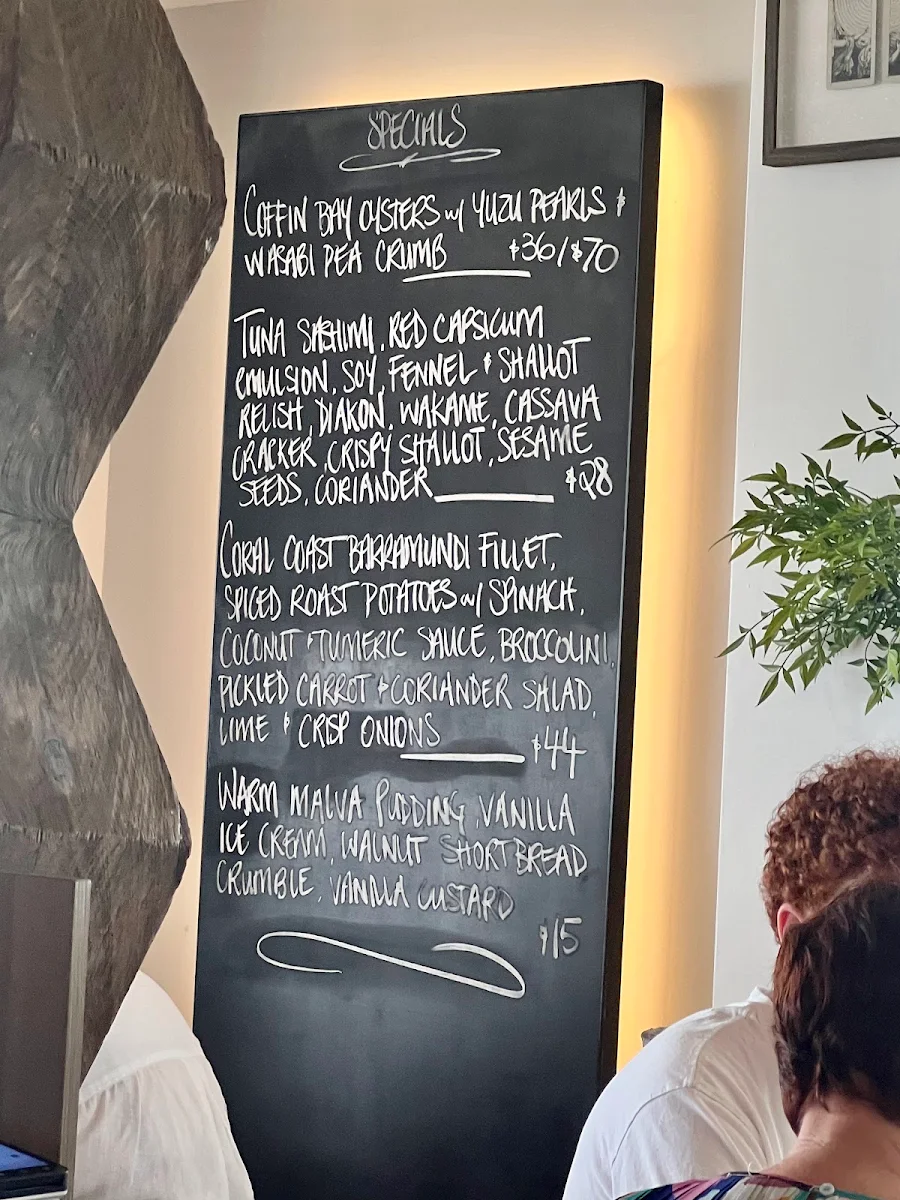 Menu, Bistro C